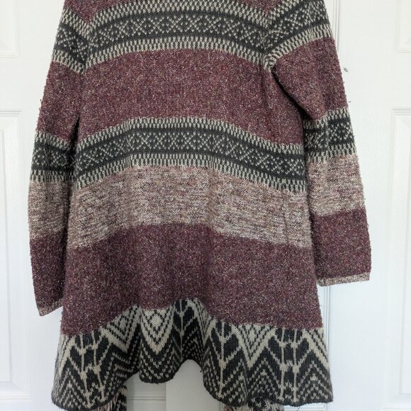 Knox Rose Pink Open Cardigan with fringe - Medium - Picture 2 of 3